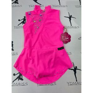 Maillot basico rosa fluor talla 6/8/10/11/12/14