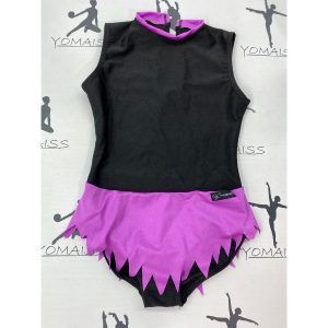 Maillot Basico negro y violeta bajo pedido